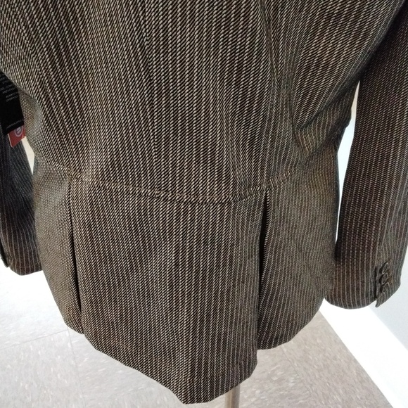Peplum Blazer Camel / Sand Stripe - Picture 5 of 9